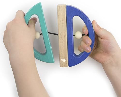 Miniatura 4 de Tegu - Juego de bloques de construcción magnéticos giratorio color azul y azul