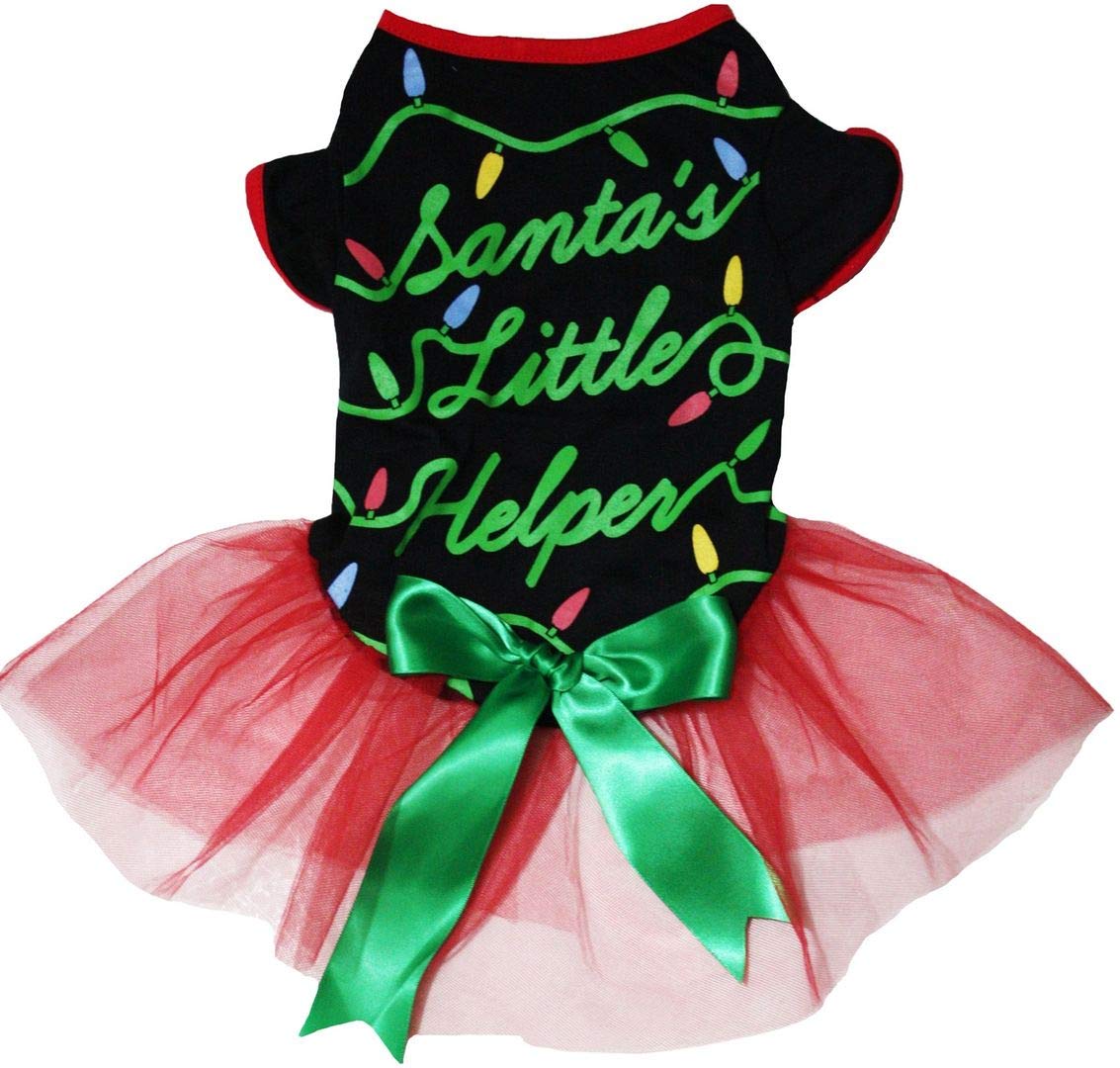 Robe de Noël pour chiot motif Père Noël XL ajustable et facile à enfiler