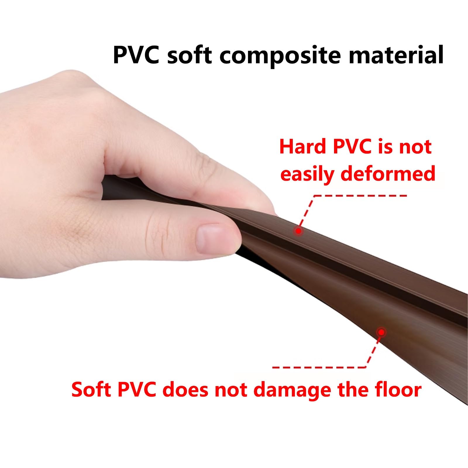 Duschkabinen Dichtungen Tür Unten Frei Zuschneidbar PVC-Material Übereinander Stapelbar Schwallschutzleiste Dusche Selbstklebend Geeignet für Badezimmertüren(A)