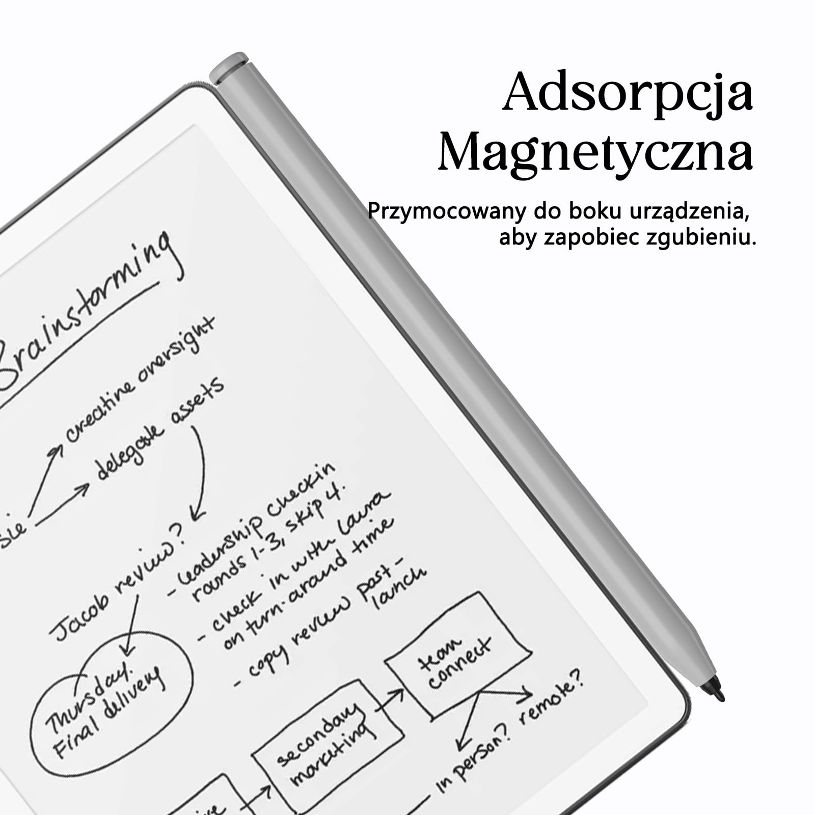 Rysik Kompatybilne z Remarkable 2 Pen, Stylus EMR z Gumką, Odrzucenie Dłoni i Wrażliwy na Pochylenie, Poziom Nacisku 4096, Pióro Cyfrowe do Remarkable 2/1/Kindle Scribe