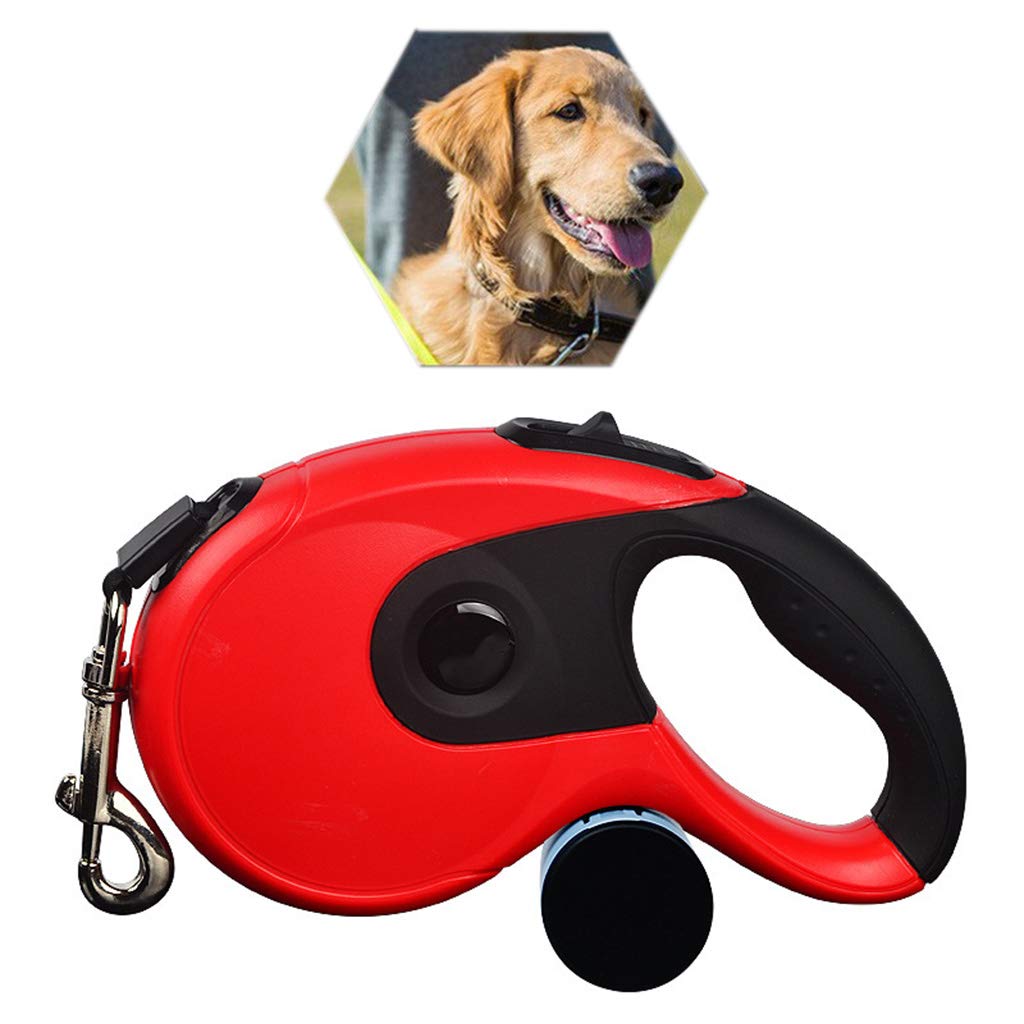 Laisse rétractable pour chien avec poignée antidérapante