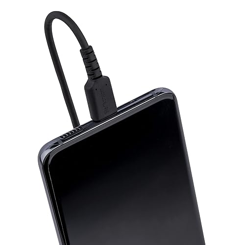 Miniatura 6 de StarTech.com Cable de carga USB A a C de 3 pies, cable USB-C de carga rápida y sincronización en espiral, cable USB 2.0 A a tipo C, fibra de aramida