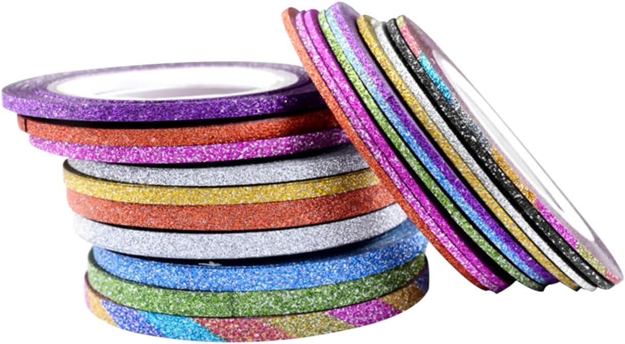 Healvian 30Pcs Lijm Lijn Sticker Accessoires Nail Art Sticker Nail Striping Tape Lijnen Nail Art Benodigdheden Nail Beauty Decor Nail Art Strip Nail Tape Strip Lijm