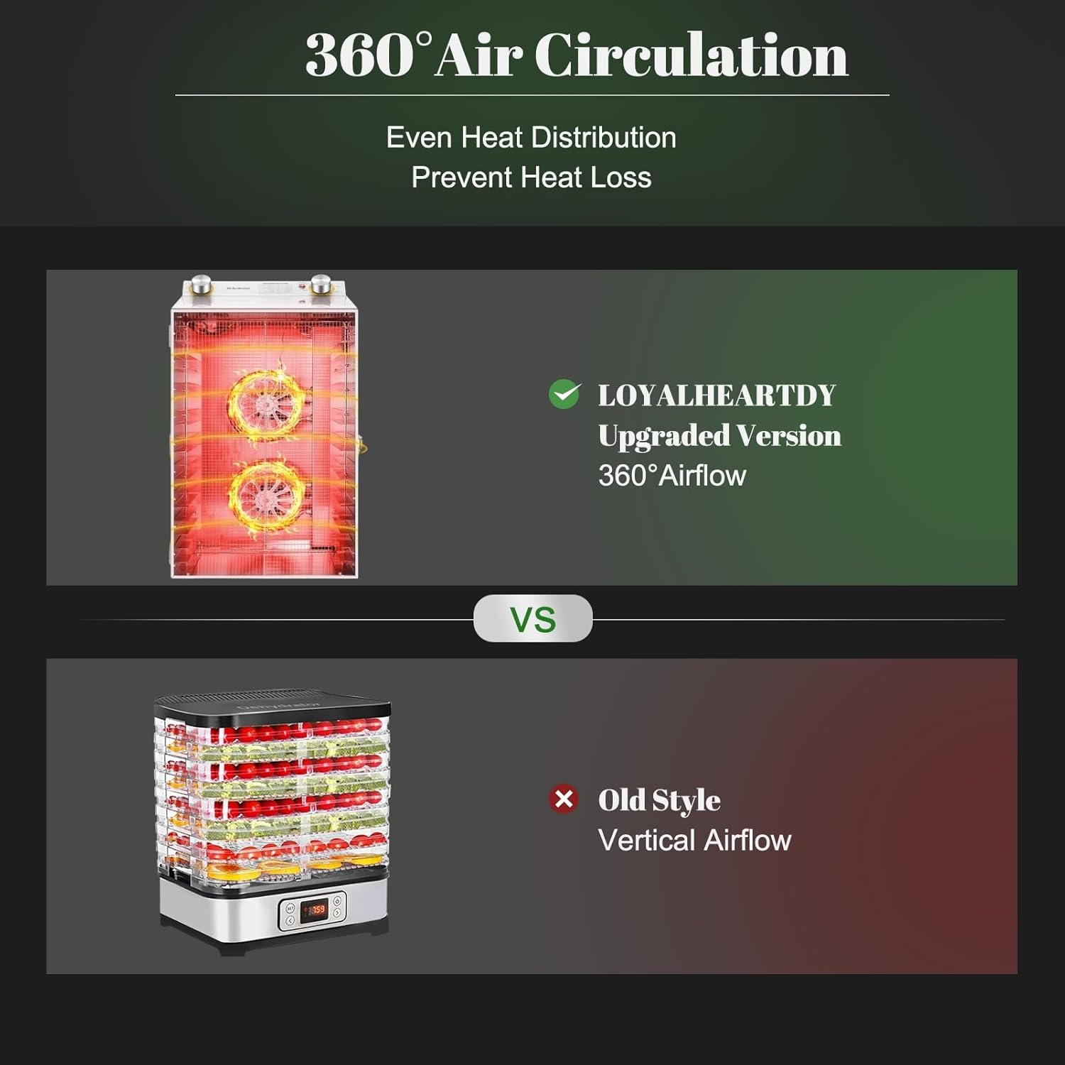 Food Dehydrator, 18 Stainless Steel Trays Food Dryer Machine, Dehydrator for Food and Jerky, Herbs, Veggies, Fruits, 800W Electric Dryer Machine for Fruit, Digital Temperature and Timer