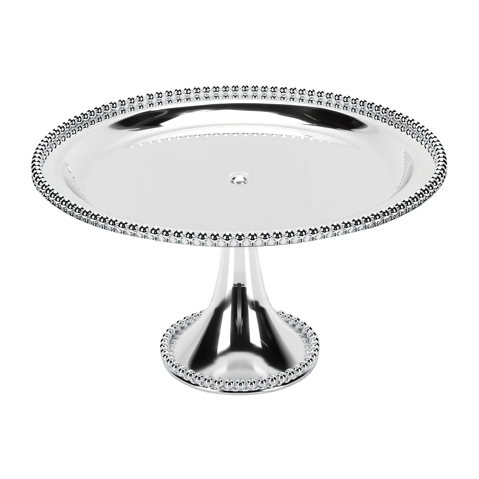 Soporte para Tartas, Bandeja para Postres con Pie de Acero