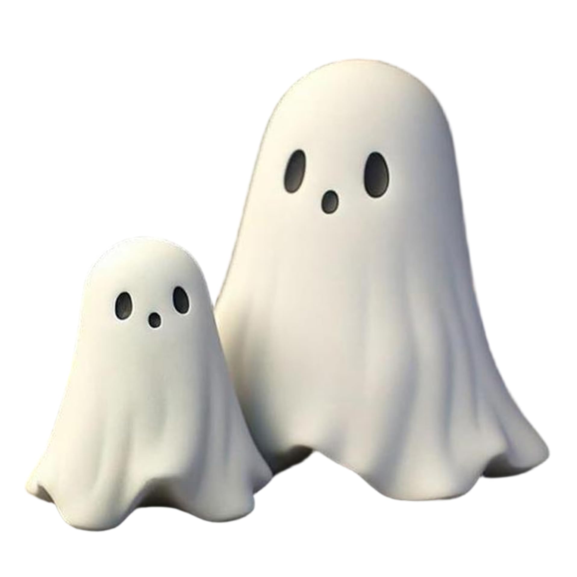 Muzrunq Ghost Decor 4.3x3.3 Cute Resin Halloween Ghost Decor Spooky Halloween Decorations for Tabletop Desk Party Home Bedroom, Decorations