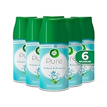 Airwick Freshmatic Ricariche Pure Profumo di Primavera, Profumatore per Ambiente, 250 ml x6, Confezione da 6