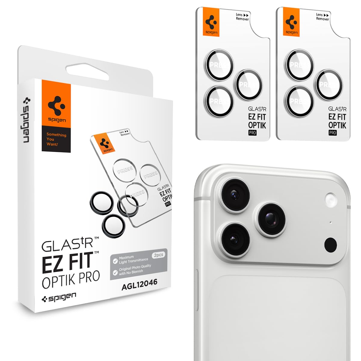 Spigen Optik Pro Camera Lens Protector for iPhone 18 Pro / 18 Pro Max