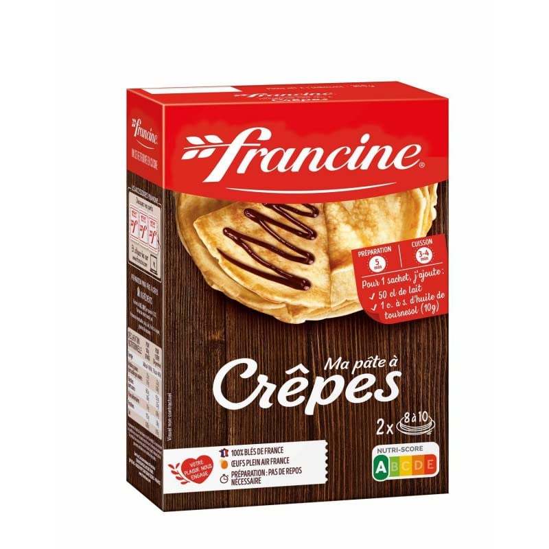 Epicerie Francesa - Lote de 4 preparados para pasta de crepes 380 g