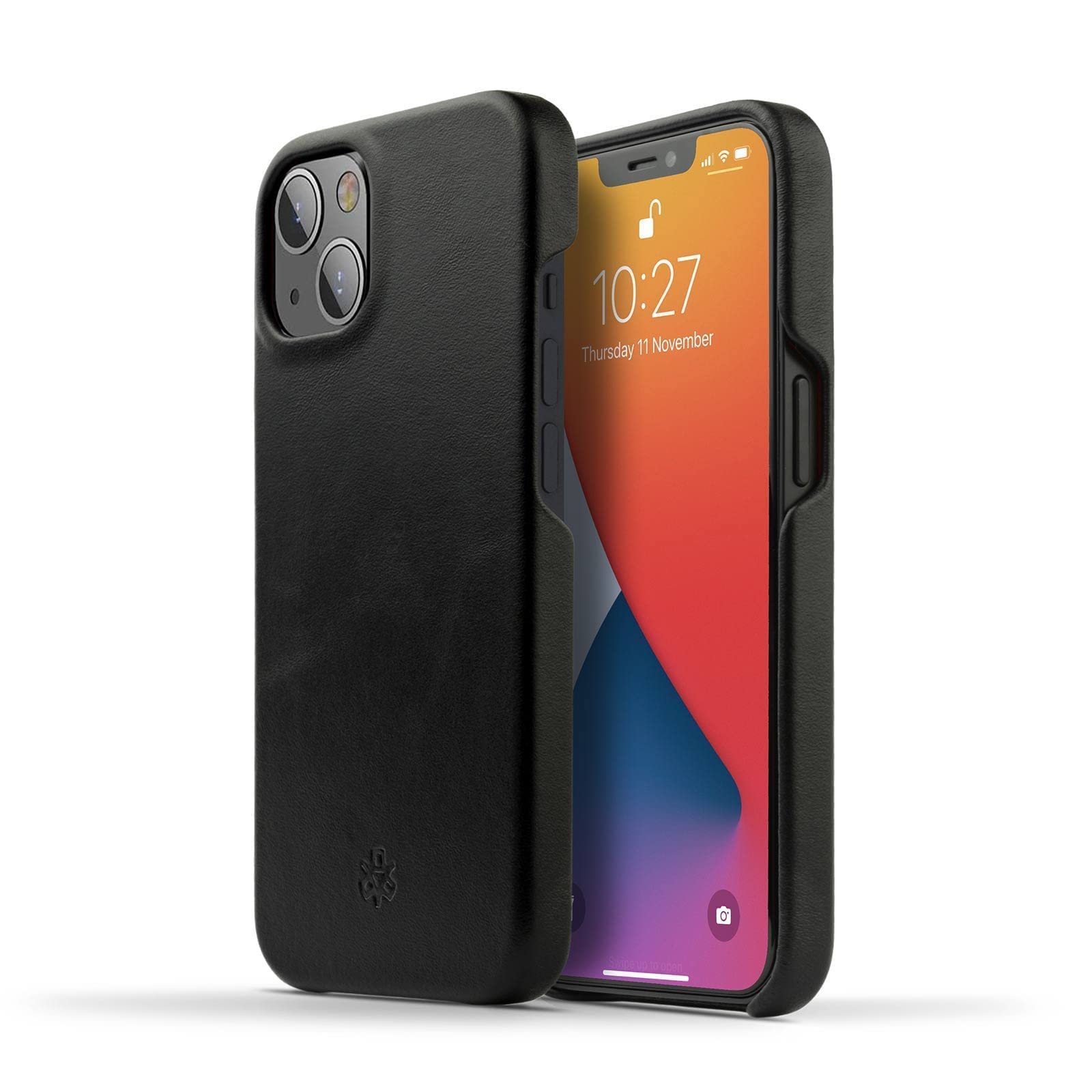 NOVADAiPhone 13 Leather Case - Compatible with Magsafe - Black