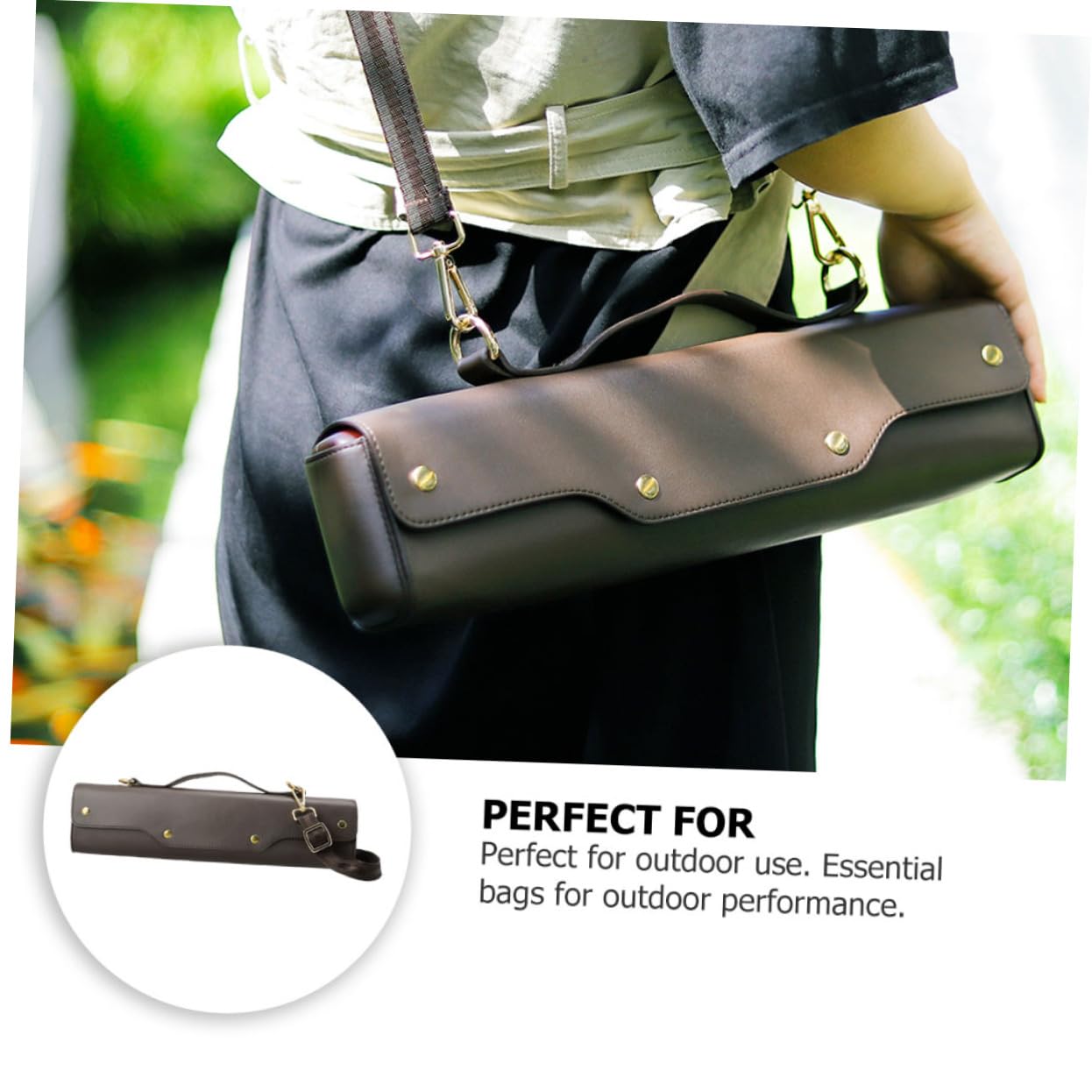 GOOHOCHY Flute Carrying Bag with Shoulder Strap Flute Case for Durable and Practical with Handle for Musicians the Go
