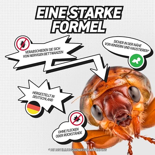 RepellShield® Bettwanzen Spray -0,5L- Ultrakonzentriertes Bed Bug Spray - Ohne Rückstände & Flecken - Mittel gegen Bettwanzen