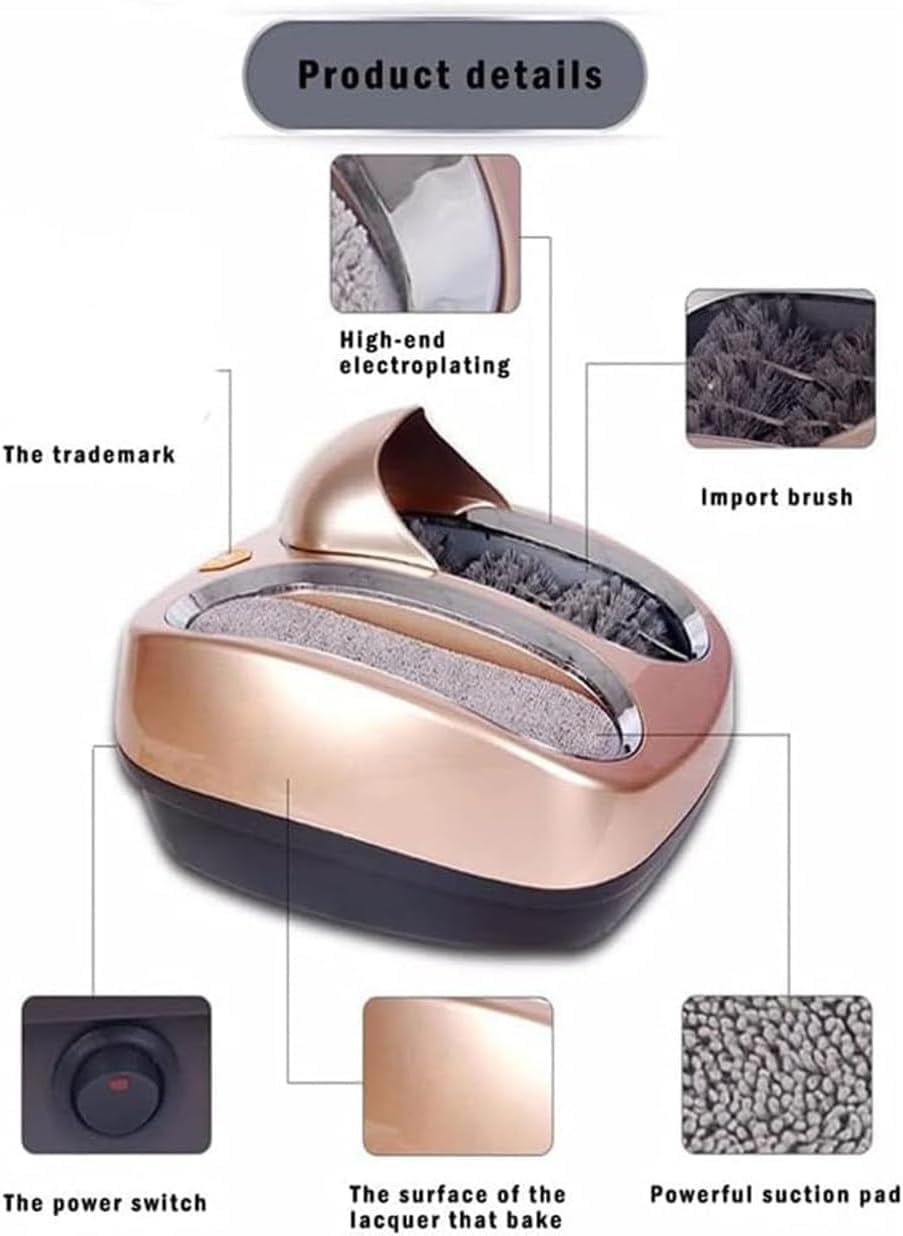 Limpiador De Suelas De Zapatos 80W, Pulidor De Suelas De Zapatos Eléctrico, Interruptor De Sensor Completamente Automático, Cepillos De Nylon, No Se Necesitan Fundas Para Zapatos, Para Entrada Hotel