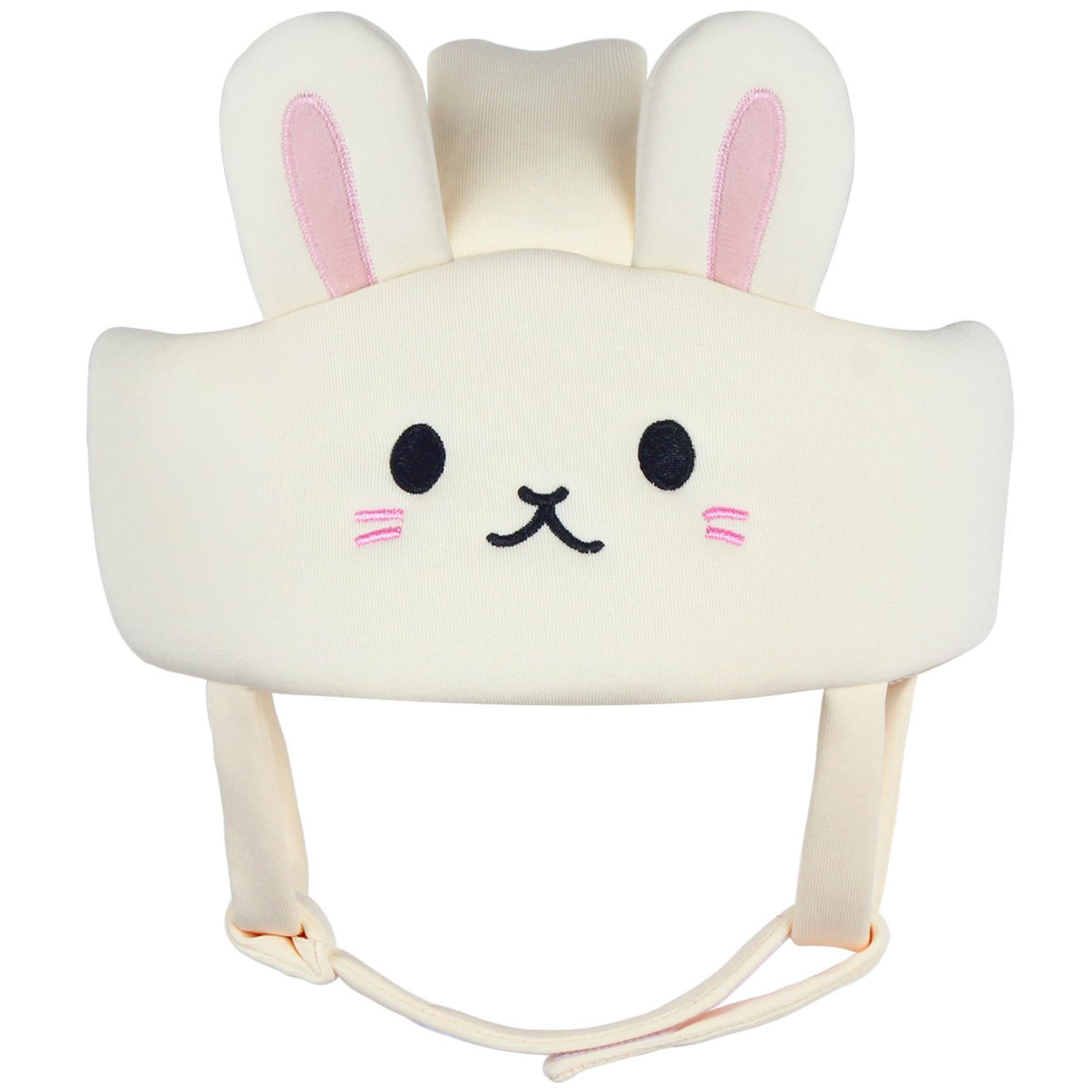Baby Safety Helmet Adjustable Anti-Collision Soft Cute Cartoon Bunny Baby Head Protector for Crawling Walking, Toddler Helmet