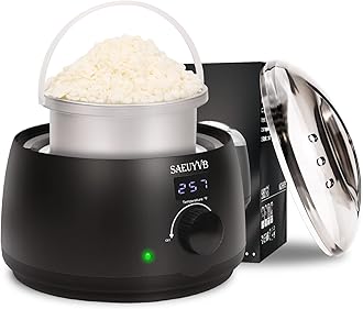 SAEUYVB Wax Melter for Candle Making,Candle Melting Pot,Candle Wax Melter,Multifunctional Wax Melting Tool with LED Temperature Display