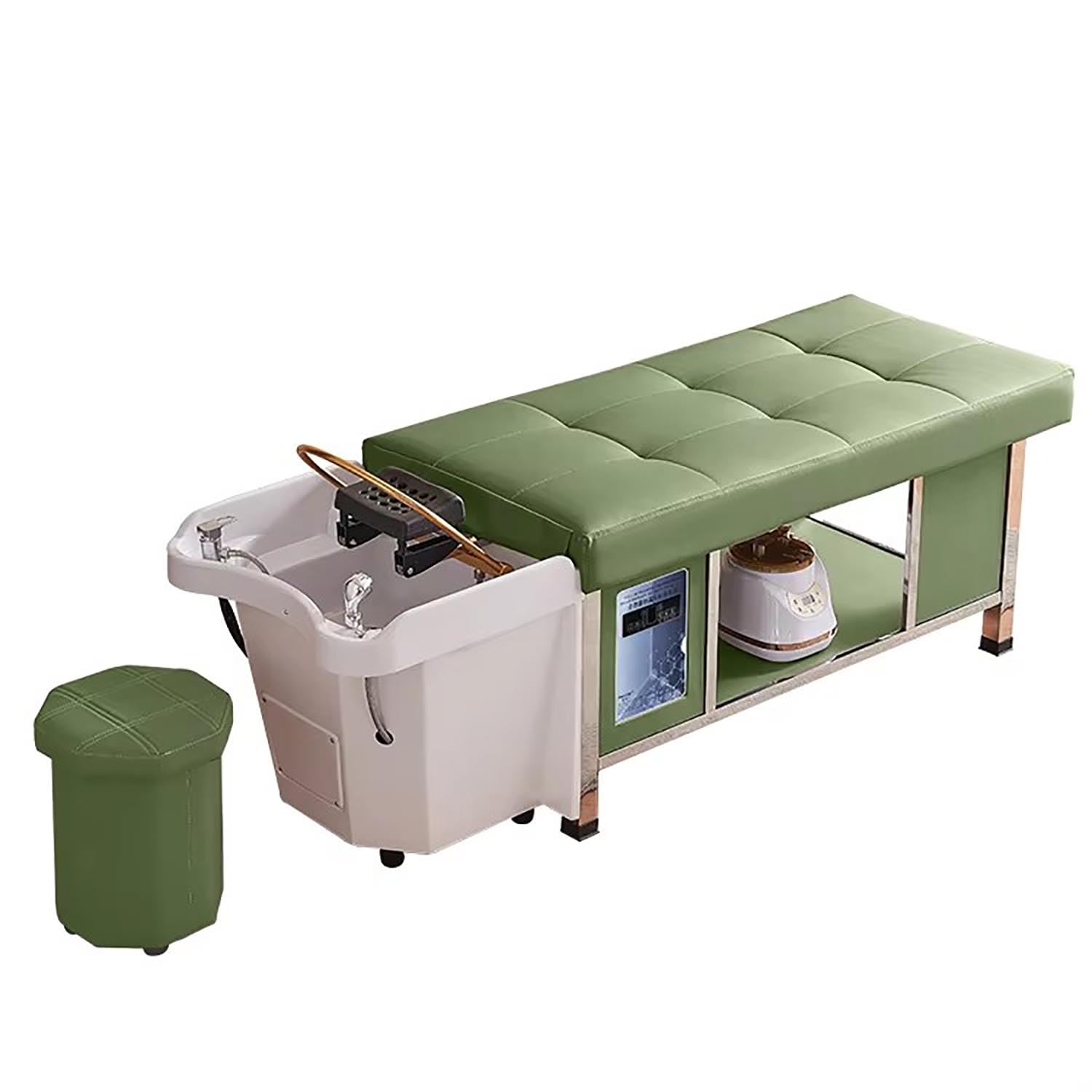 Salon Hair Spa Bed, Water Circulation System Shampoo Bed Facial Massage Head Spa Washing Bed