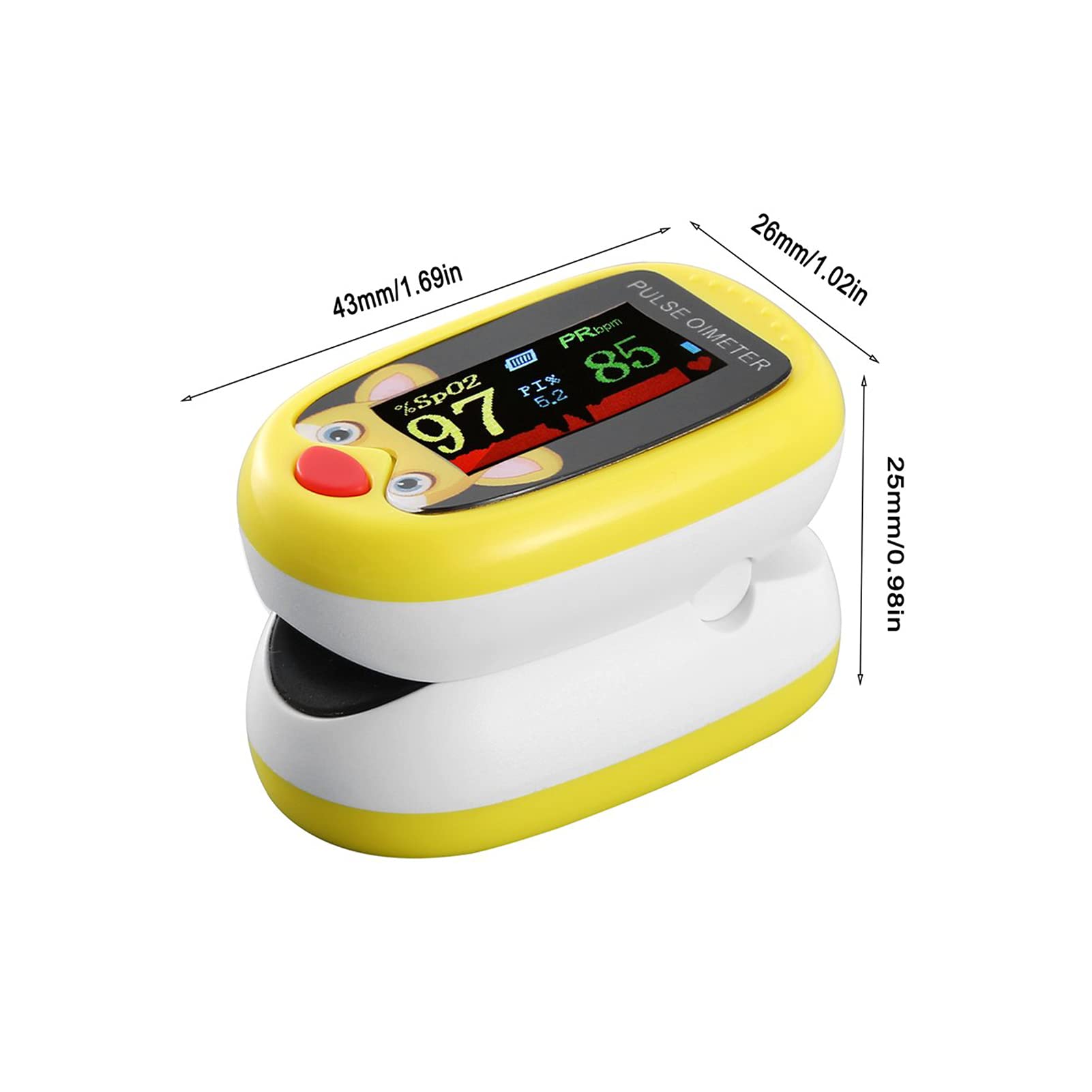 Pulsossimetro Da Dito CON-TEC CMS50M &ndash; Saturazione Ossigeno E Frequenza Cardiaca