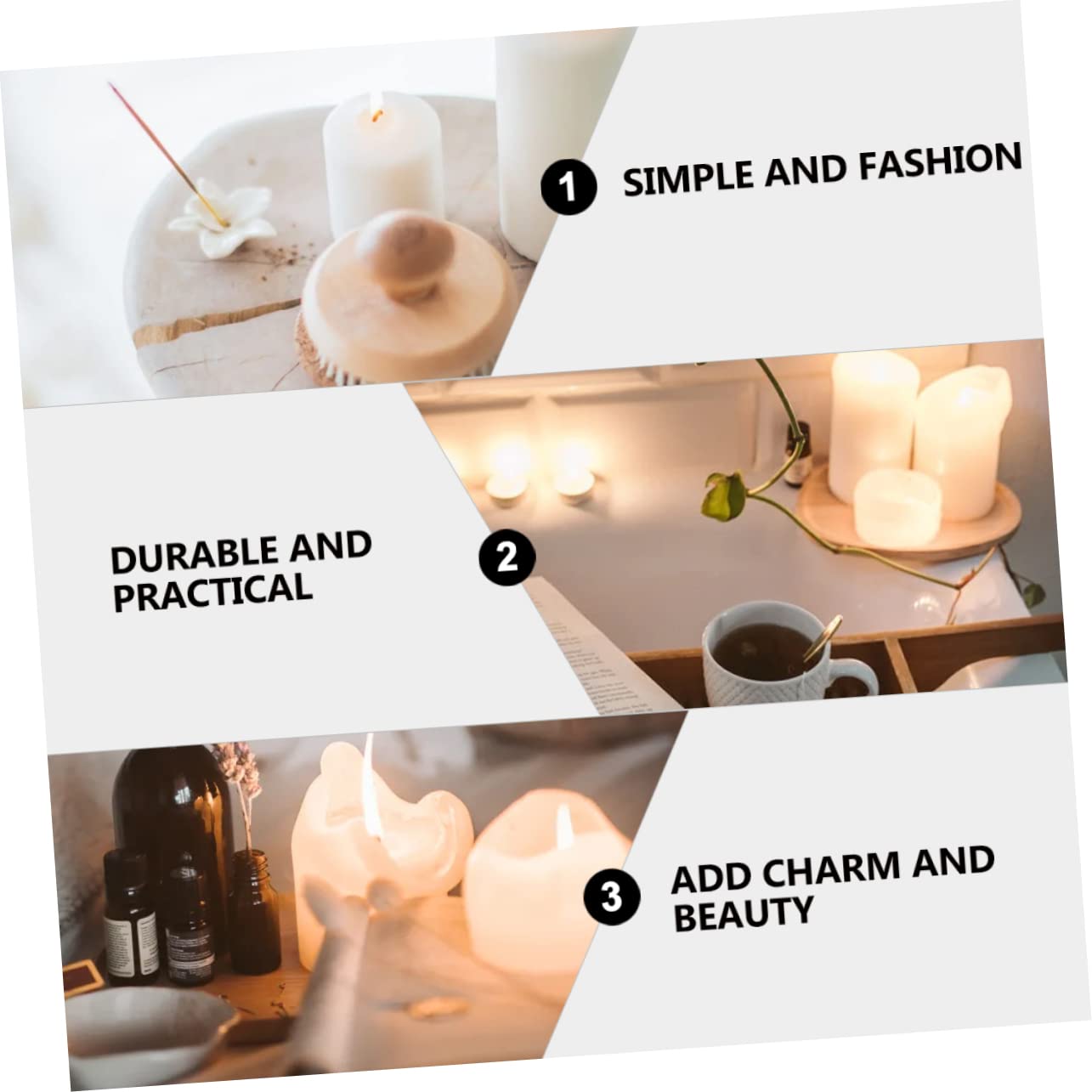 Cabilock 6 Pcs Iron Candlestick Simple Candlestick Centerpiece Candle Tray Candle Holder Candle Plate Party Supplies Candle Stand Creative Candle Tray Candle Display Tray Metal Candlestick