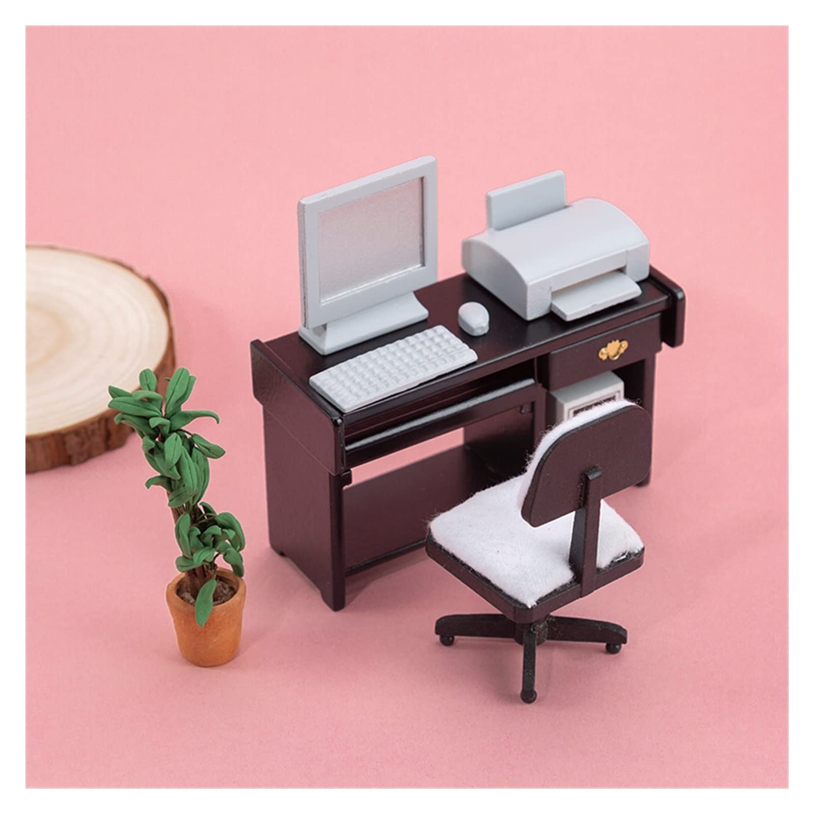 Amazon.co.jp: ミニ家具 1:12ドールハウスミニ家具モデルオフィス