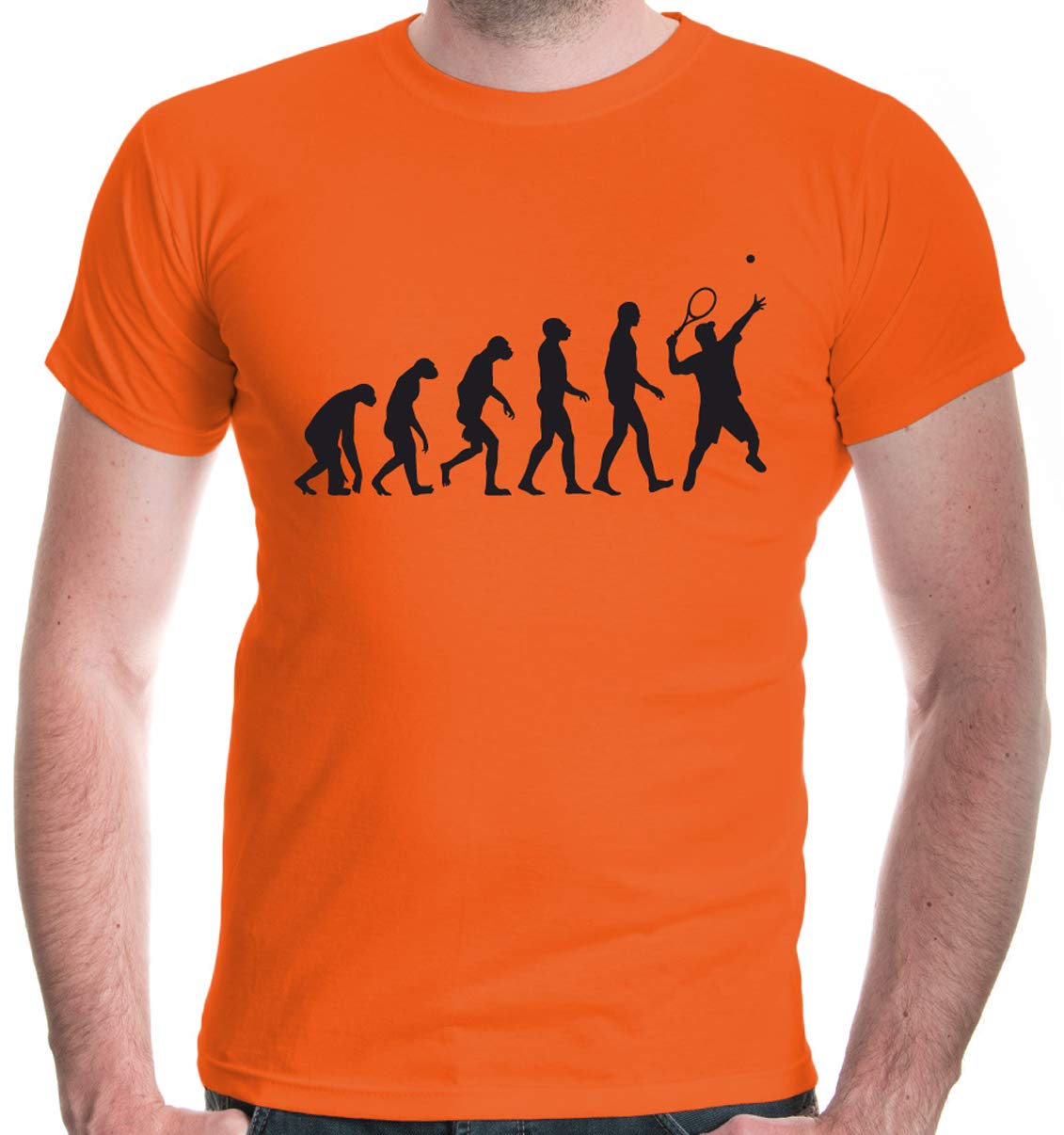 buXsbaum Mens T-Shirt The Evolution of Tennis