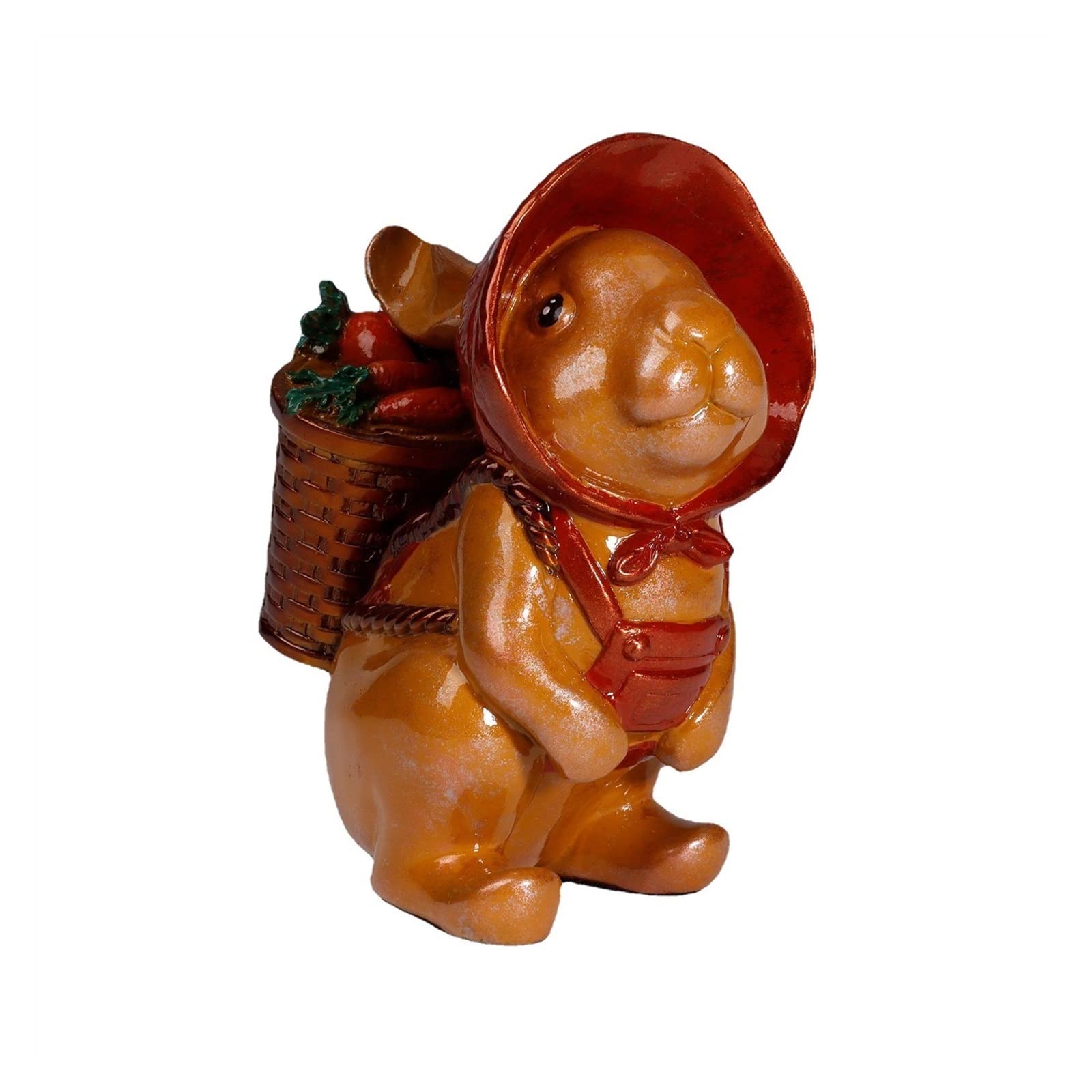 ZZlei2yu-12 Home Decor Ornament Chinese Zodiac Rabbit Ornaments Radish Rabbit Desktop Bookcase Ornaments Home Decorations Colorful Ornament