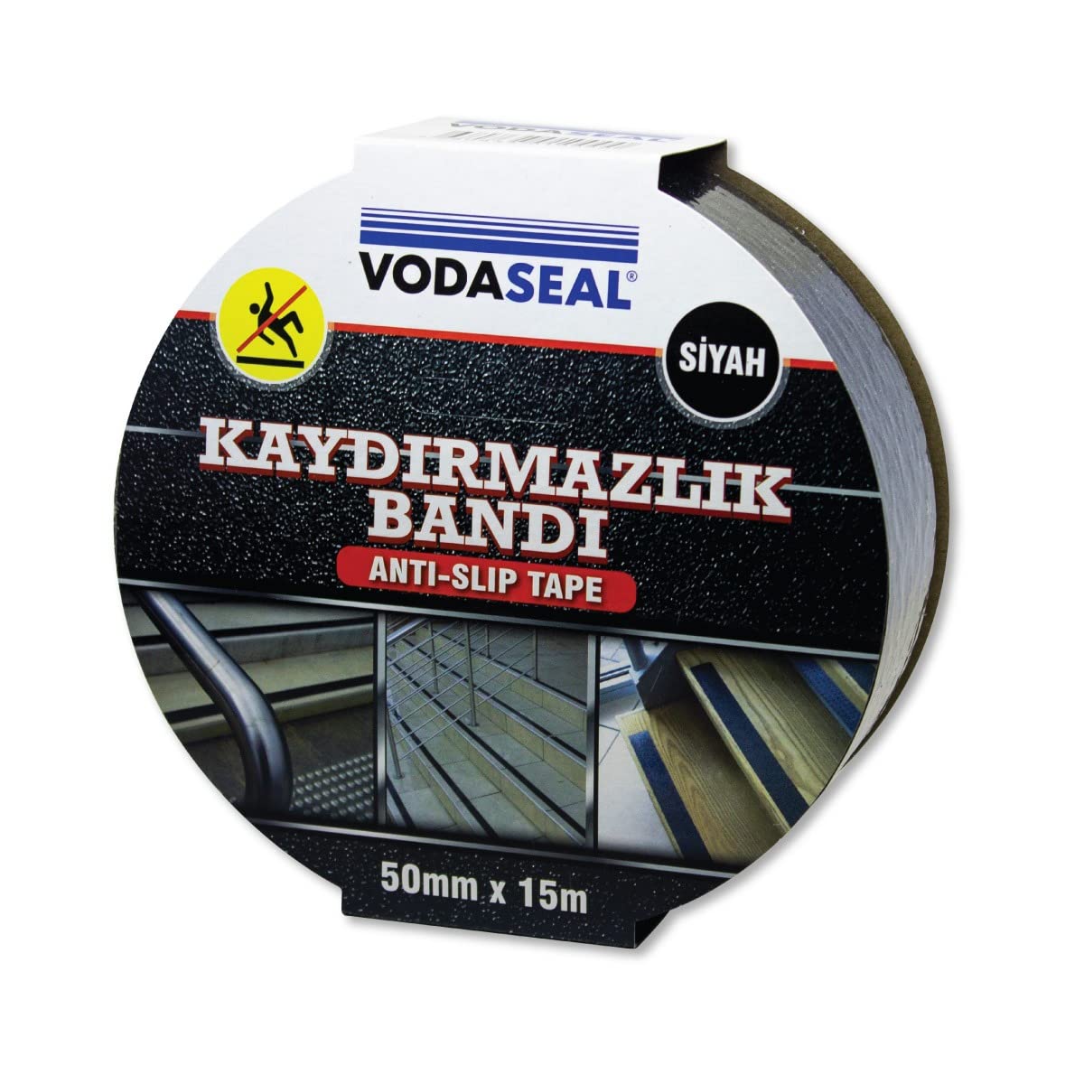 Vodaseal 53.01.010 Kaydırmaz Bant 50Mmx15Mt, Siyah