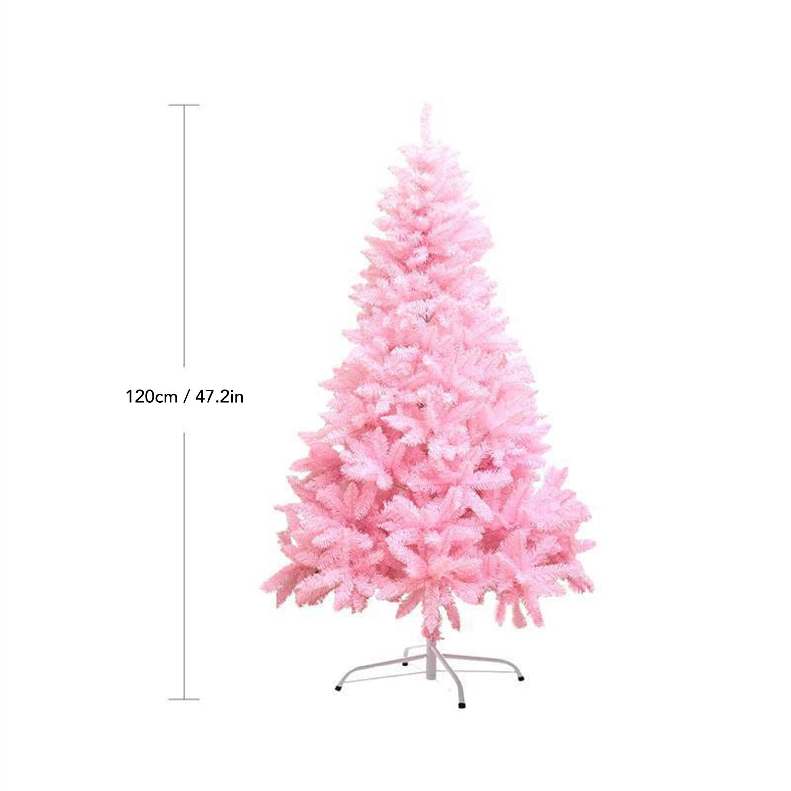Árbol de Navidad Artificial Rosa de 6 pies |El PVC Retardante de Llama Elimina el Riesgo de Incendio |Decoración de Soporte Resistente para salón/jardín/Oficina |Árbol de Navidad (1.2m / 3.9ft)
