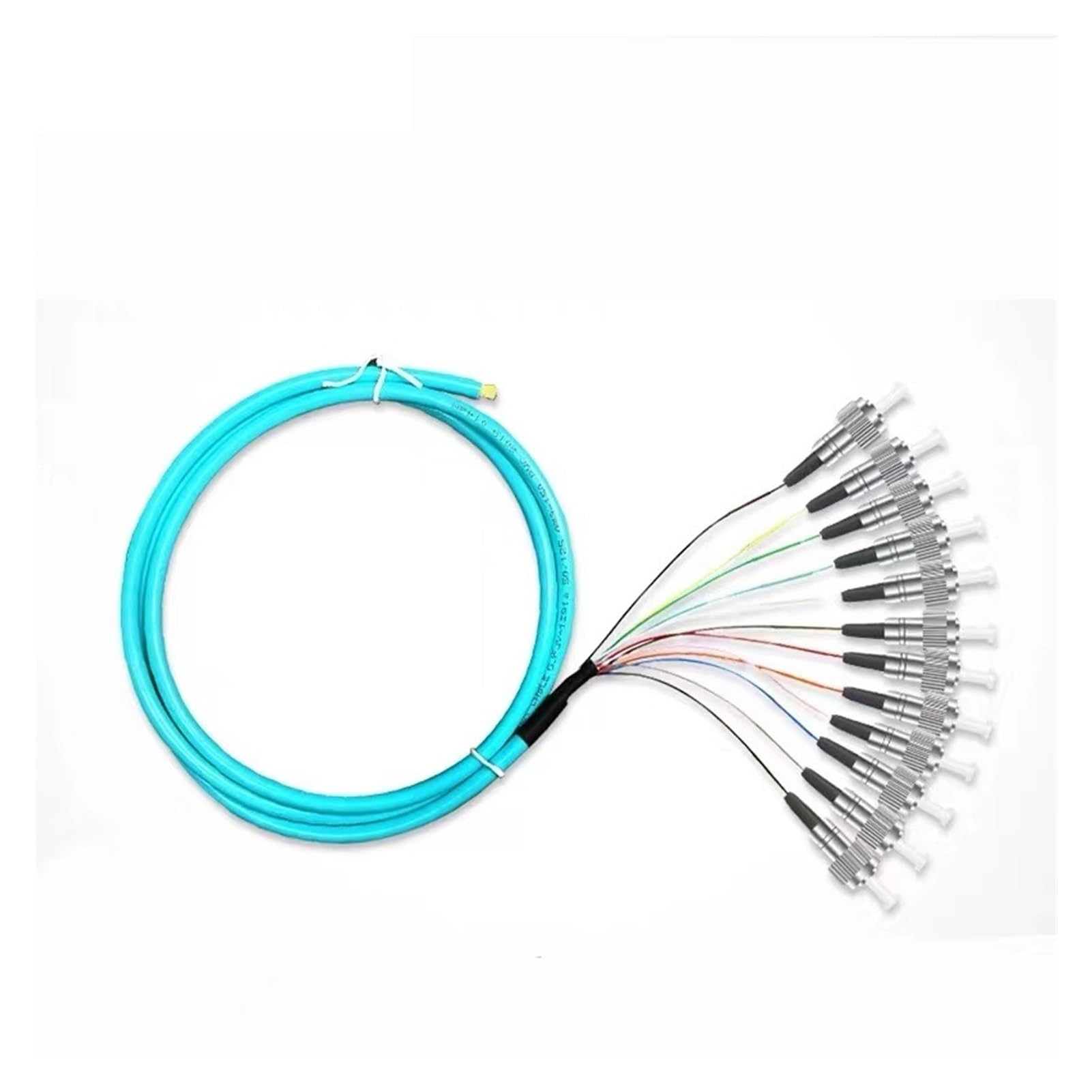 Tresses de Fibre Optique 12 Couleurs SC OM3/OM4 10 Gigabit multimode FC LC St Tresse(St OM4)