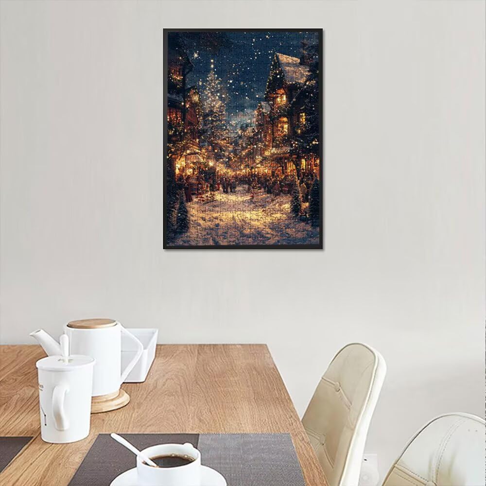 Puzzle 5000 Pezzi, Strada Natale 3D Puzzle per Adulti Impegnativo, Educa Puzzles Artistico, Divertente E Stimolante Puzzles Decorativo per La Famiglia, Regalo e Decorazione Pareti DX0YL6-828