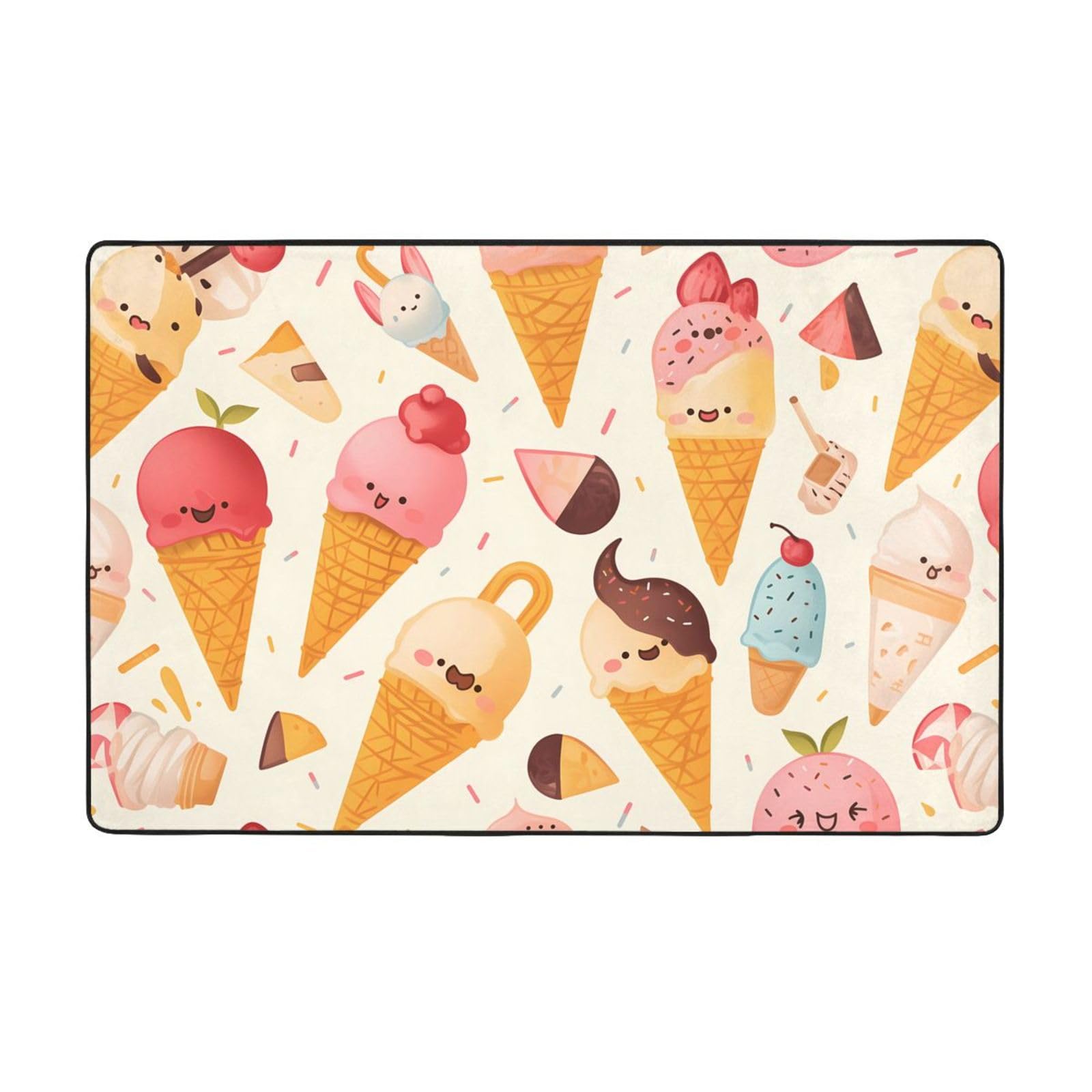 Tapis de crème glacée imprimé pour décorer une chambre d'enfant