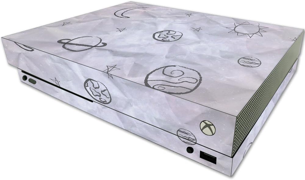 MightySkins Skin Compatible with Xbox One X - Kids Outer Space | Protective, Durable, and Unique Vinyl Decal wrap Cover | Easy to Apply, Remove, and Change Styles | Made in The USA