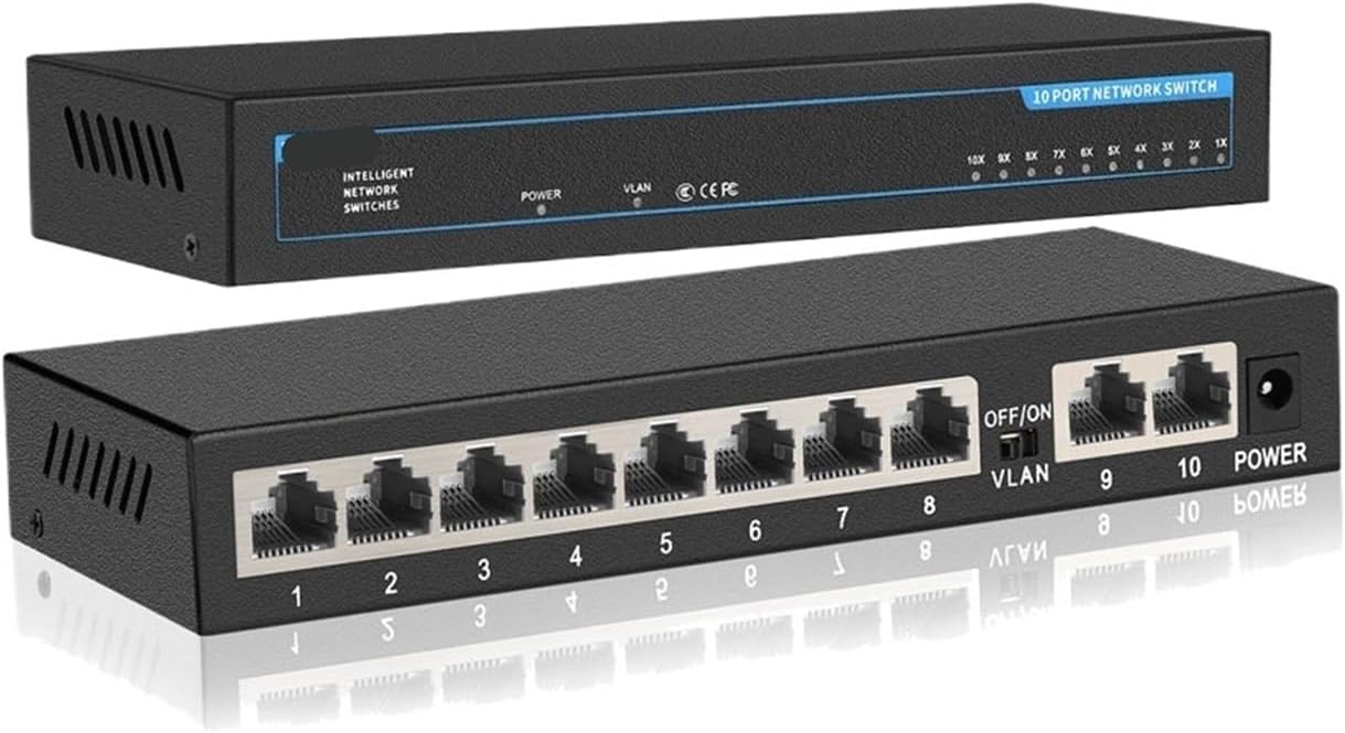 1 Pcs Gigabit Switch 10 Ports 1000Mbps Ethernet Switch Gigabit Network Fast Switch(1005G)