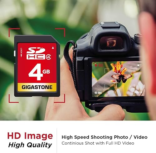 Miniatura 9 de Gigastone Paquete de 5 tarjetas SD UHS-I U1 clase 10 SDHC de alta velocidad de vídeo Full HD Canon Nikon Sony Pentax Kodak Olympus Panasonic con 5