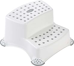 keeeper igor Pure Two-Tier Step Stool from 3 to 14 Years, Non-Slip Function, White