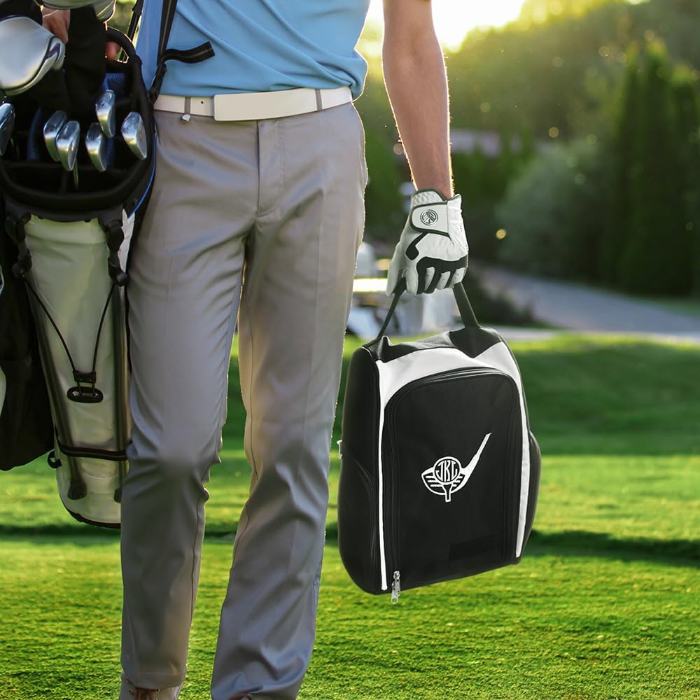 Personalized Golf Shoe Bag, Custom 10 Colors Embroidered Name and Pattern Golf Shoe Carrier Bag with Carrier Handle Father's Day Gift - Image 7