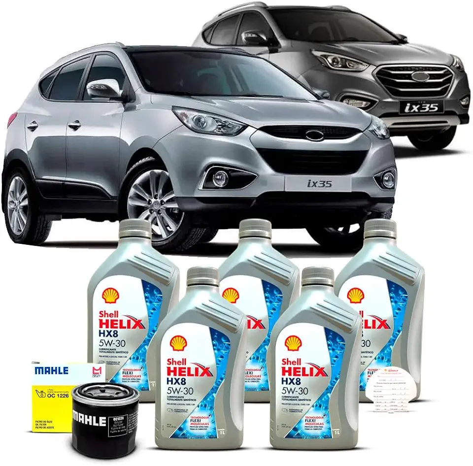 Kit Troca de Oleo 5w30 e Filtro Hyundai IX35 2.0 16V 2010 A 2021