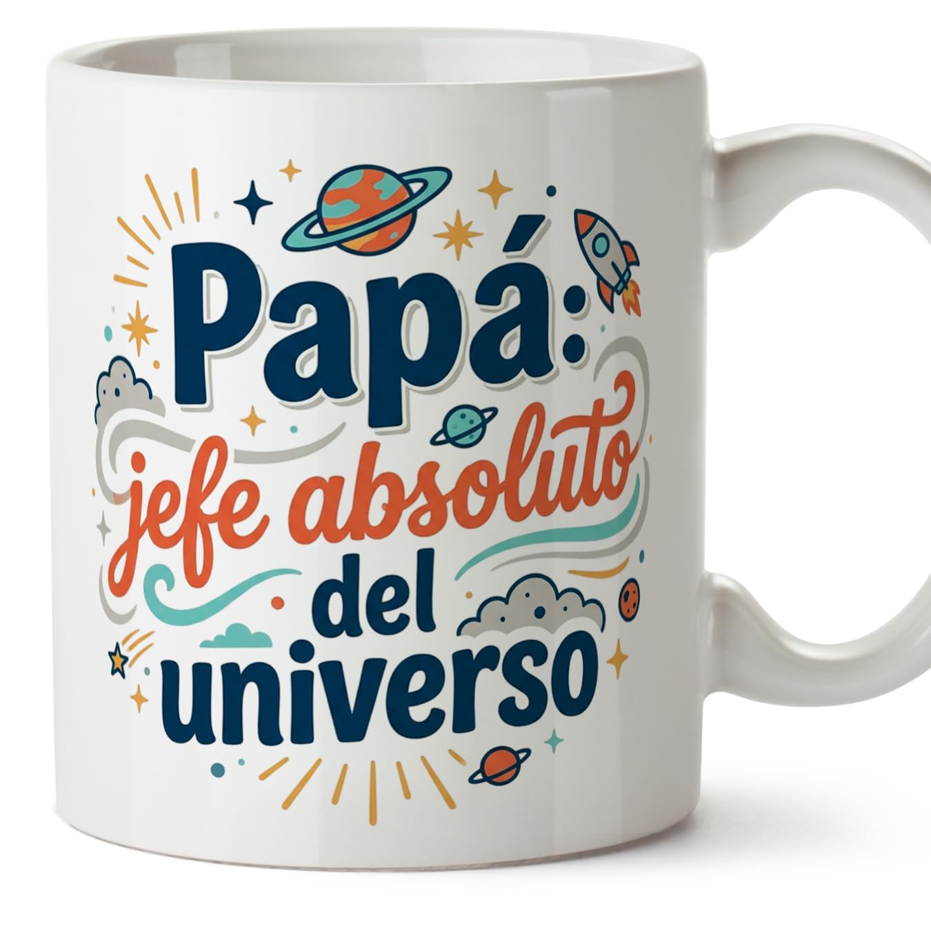 MUGFFINS Taza mamá con frase Para el mundo eres una madre pero para la familia eres el mundo en Español | regalo madre | 330 Ml 11 oz | Idea original para regalar | progenitores v1 — view 81