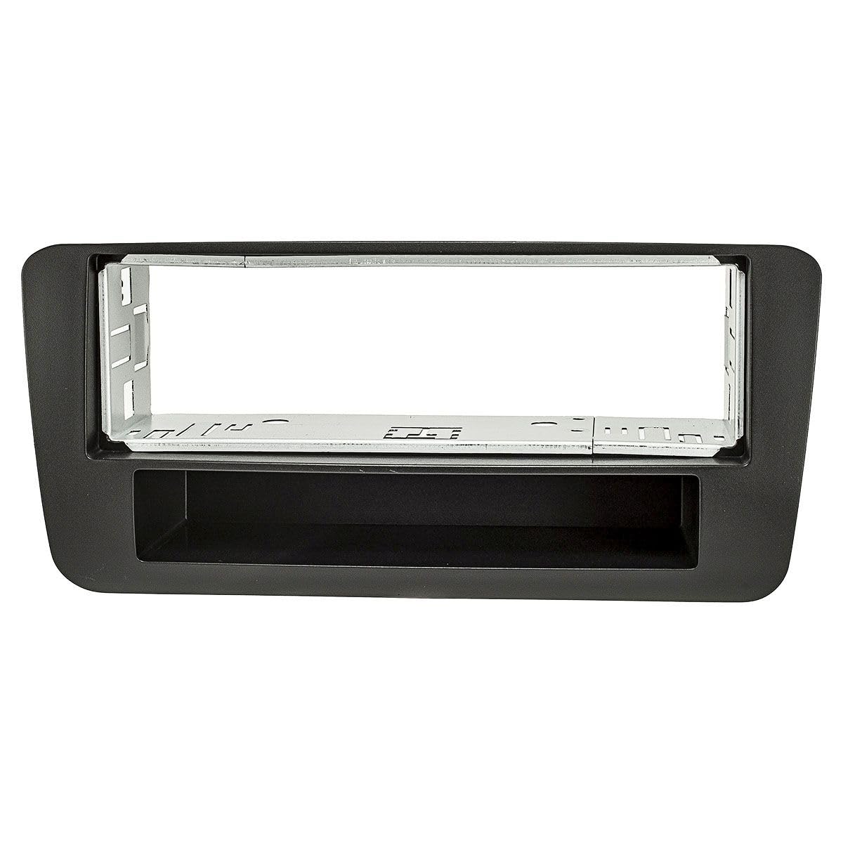 tomzz Audio 2403-060 Coperchio radio in metallo compatibile con Audi A1 8X 8XA dal 2010 nero