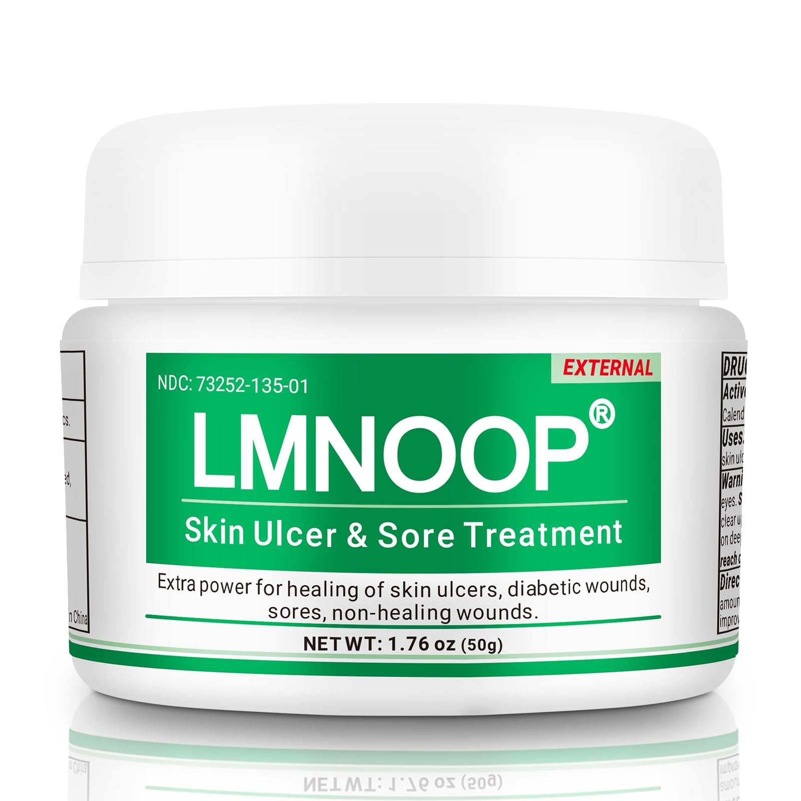 Skin Ulcer Ointment - Promotes Healing of Foot & Leg Ulcers, Bedsores, Varicose/Stasis Ulcers, Cuts, Burns & Infected Wounds