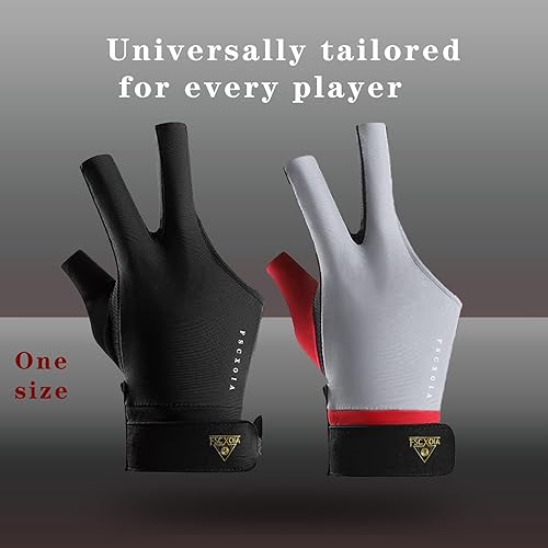 Miniatura 6 de Guante de billar para mano izquierda, duradero, cómodo, ajuste ajustable, tela transpirable, suave trazo de señal, adecuado para piscina, billar