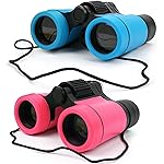 Scotamalone Kids Binoculars Shock Proof Toy Binoculars Set for Age 3-12 Years Old Boys Girls Bird Watching Educational Learning Hunting Hiking Birthday Presents