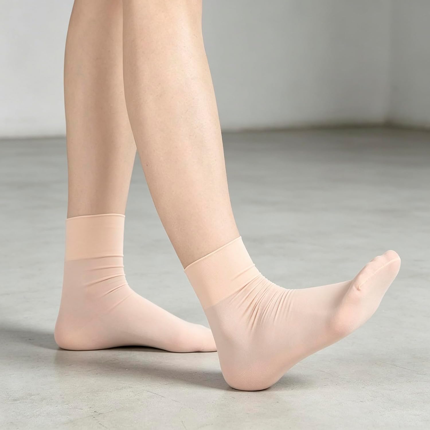 Dance Wear Ballet Socks Soft Tight Hosiery with Reinforced Toe Silky Sock for Training Dancing Party