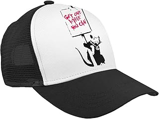 [RFDHOP] メッシュキャップ Banksy バンクシー ネズミ 帽子 メンズ レディース キャップ CAP 野球帽 大きいサイズ ベースボールキャップ スナップバックキャップ 日よけ 紫外線対策 春夏 おしゃれ スポーツキャップ ストリート ダンス アウトドア キャンプ 登山 釣り