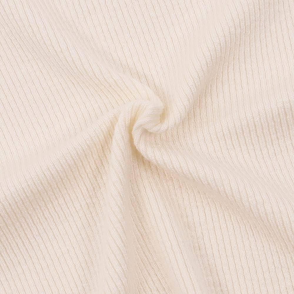 Toddler Baby Girl Basic Solid Color Turtleneck T Shirt Ribbed Knit Top Puff Long Sleeve Soft Cotton Clothes - Image 7