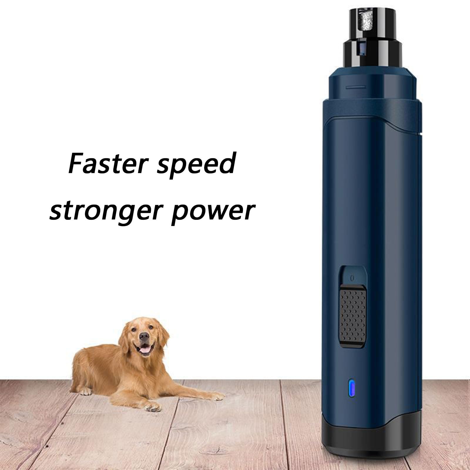 Broyeur électrique à ongles pour animaux domestiques avec lumières LED pour couper les ongles de chien silencieux à la maison