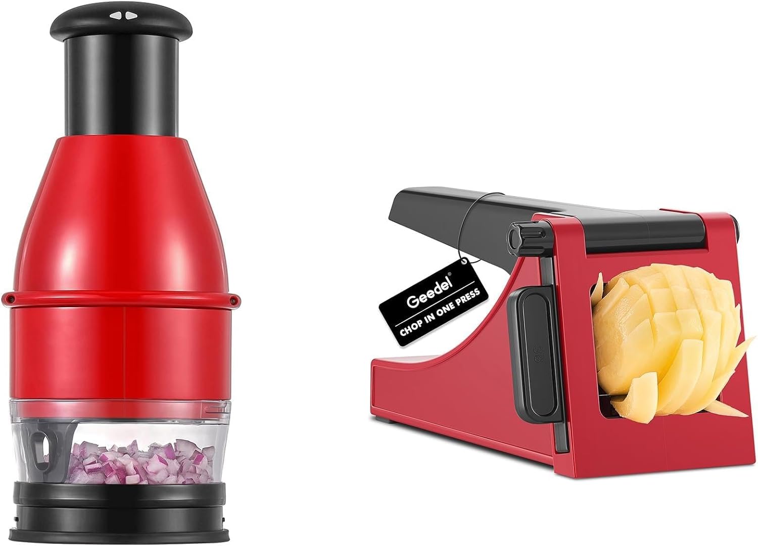Food Chopper and French Fry Cutter Bundle
