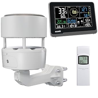 ECOWITT Weather Station Kit, Includes WS3900 Indoor Display Console, WS85 Outdoor Sensor Array and WN32 Outdoor Thermometer&Hygrometer Sensor, IOT Function, 915 MHz