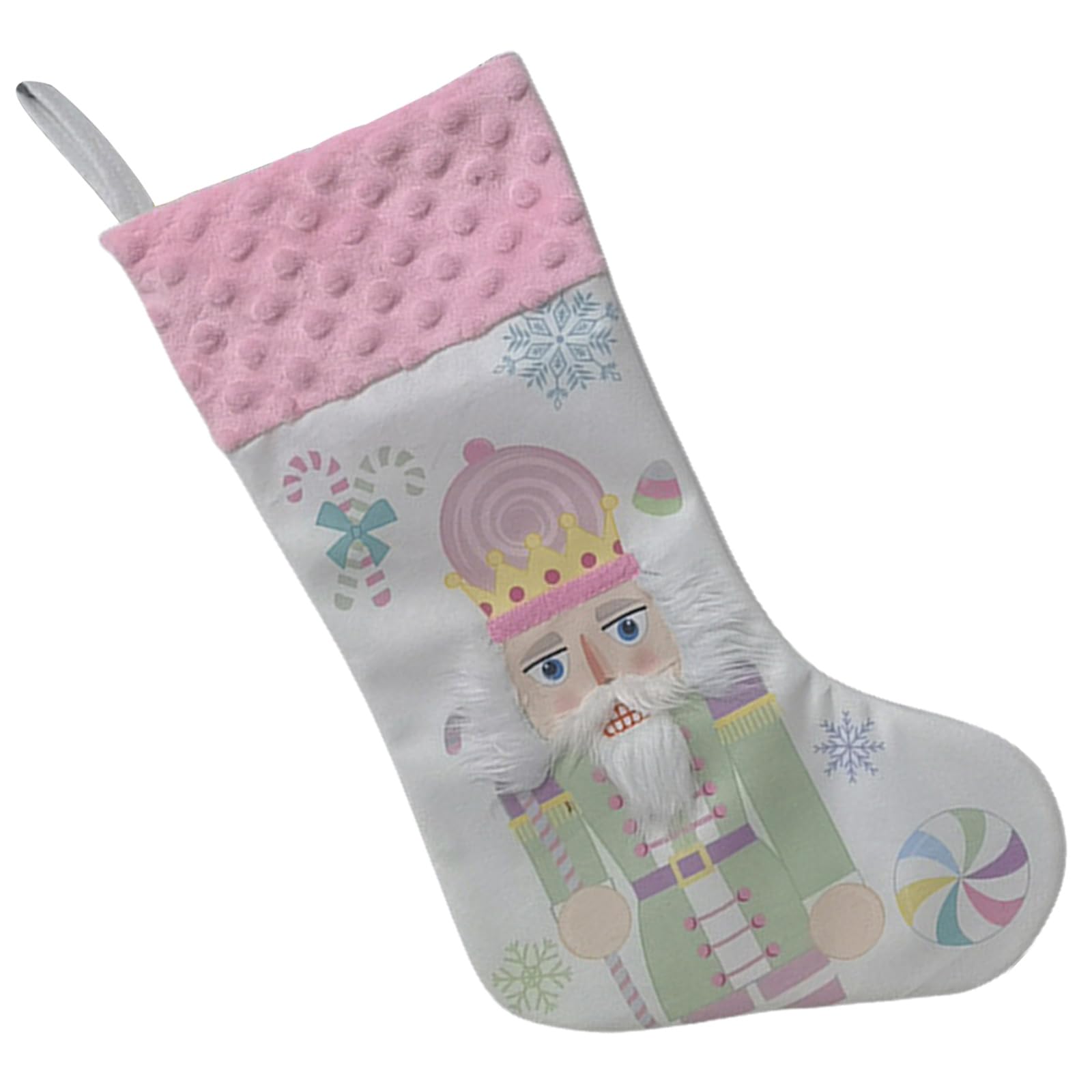 Hsioluted Nutcrackers Soldier Christmas Stocking Large Capacity Present Bag Home Ornament Stylish Festival Hanging Decoration Christmas Stocking
