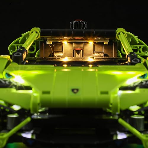 Miniatura 8 de BRIKSMAX Kit de iluminación LED para Lamborghini Huracn Tecnica - Compatible con Lego Technic Car Building Set