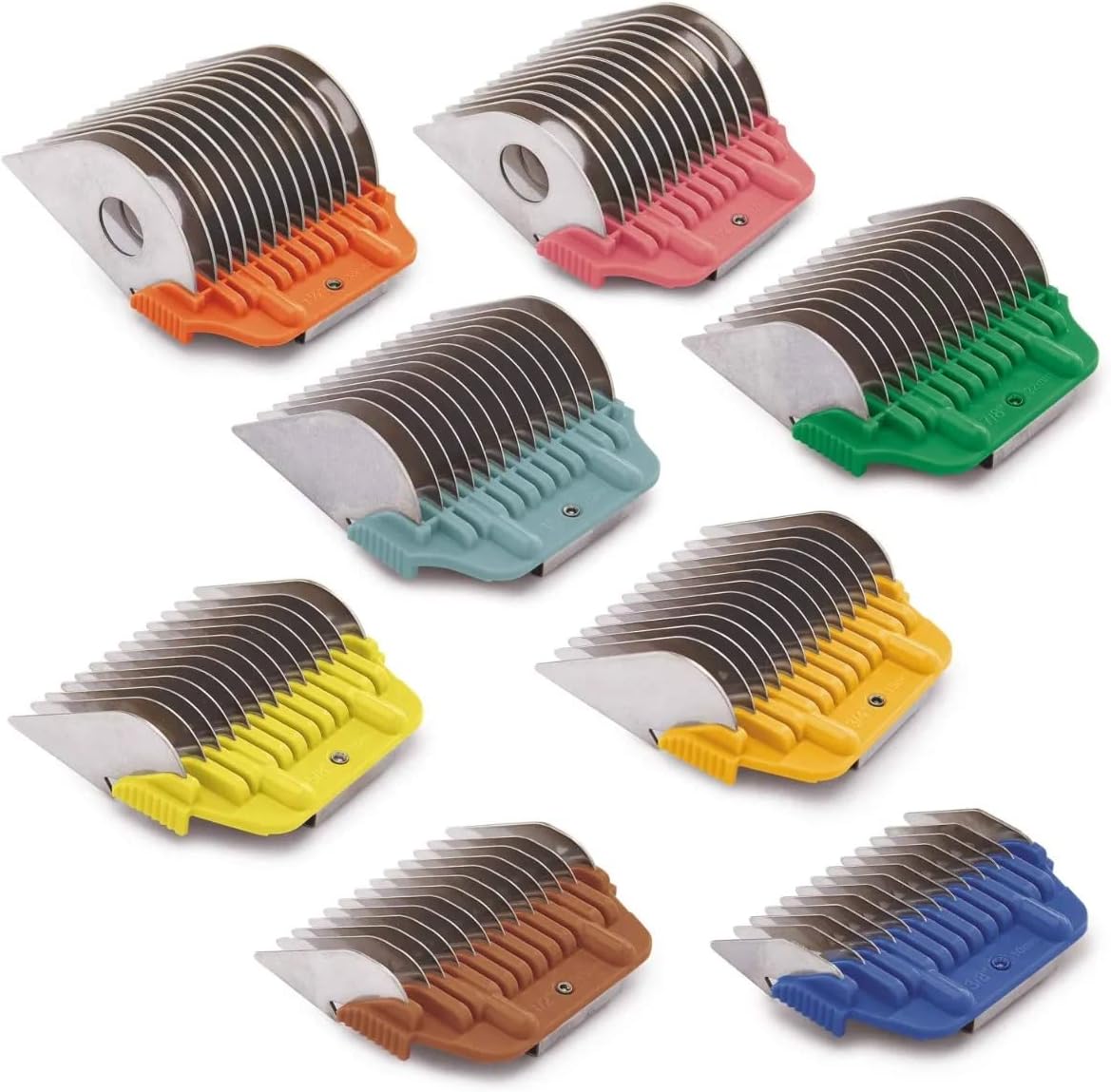 Pro Dog and Pet Grooming Wide Snap on Attachment Guide Combs Makes Grooming Easy (3/4 Inch)